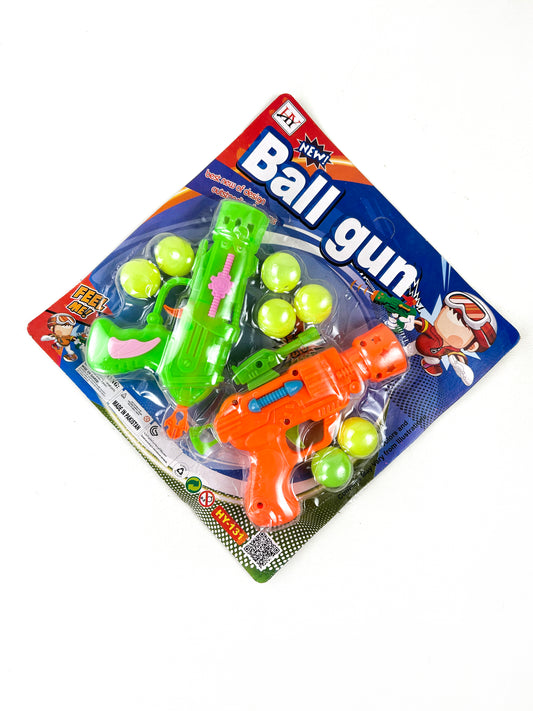 Pack Of 2 Kids Play Ball Guns Set