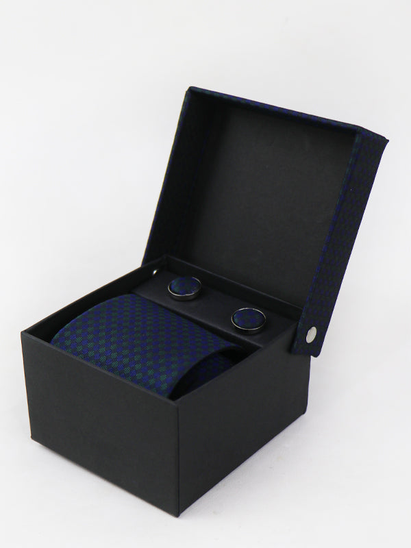 TBS36 3Pcs Tie Gift Box Tie Cuff-Link Pocket Square