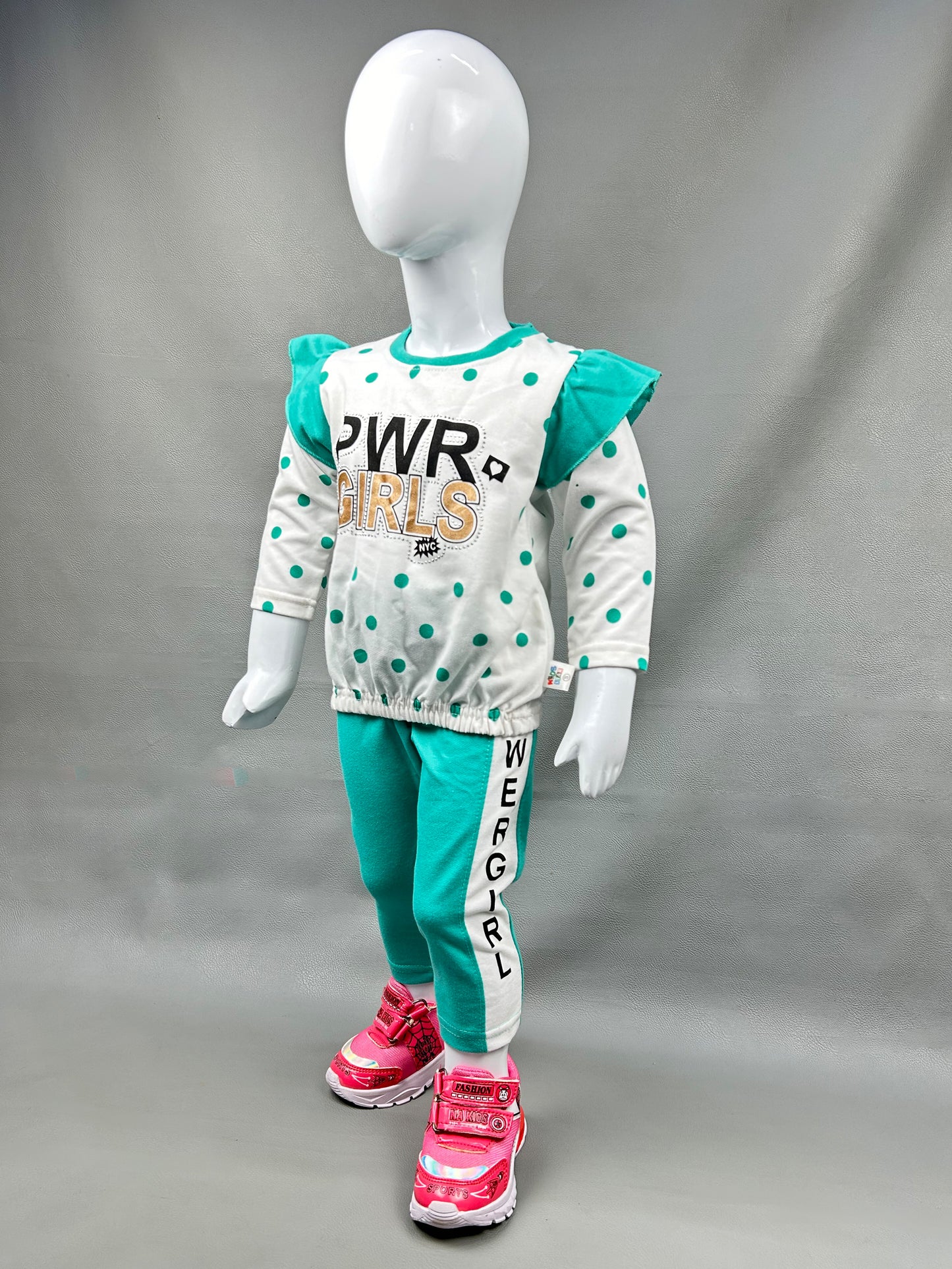 1Yr - 4Yrs PWR Turquoise Suit For Girls SK GS109