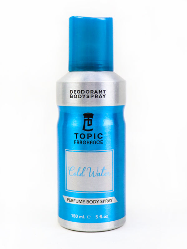 Topic Fragrance Perfumed Body Spray Cold Water - (150 ML)