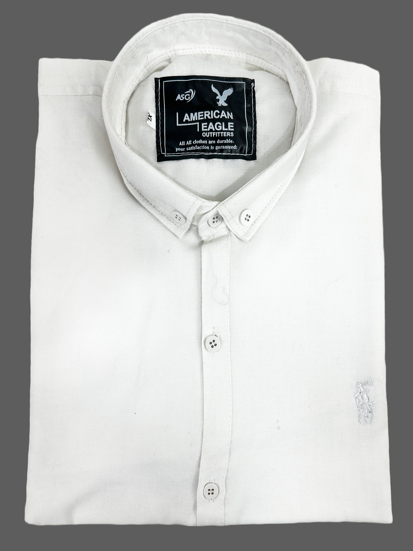 Off White Chambray Casual Shirt For Men MCS92
