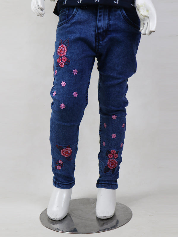 GJ Girls Stretchable Jeans 5Yrs - 13Yrs Blue 03