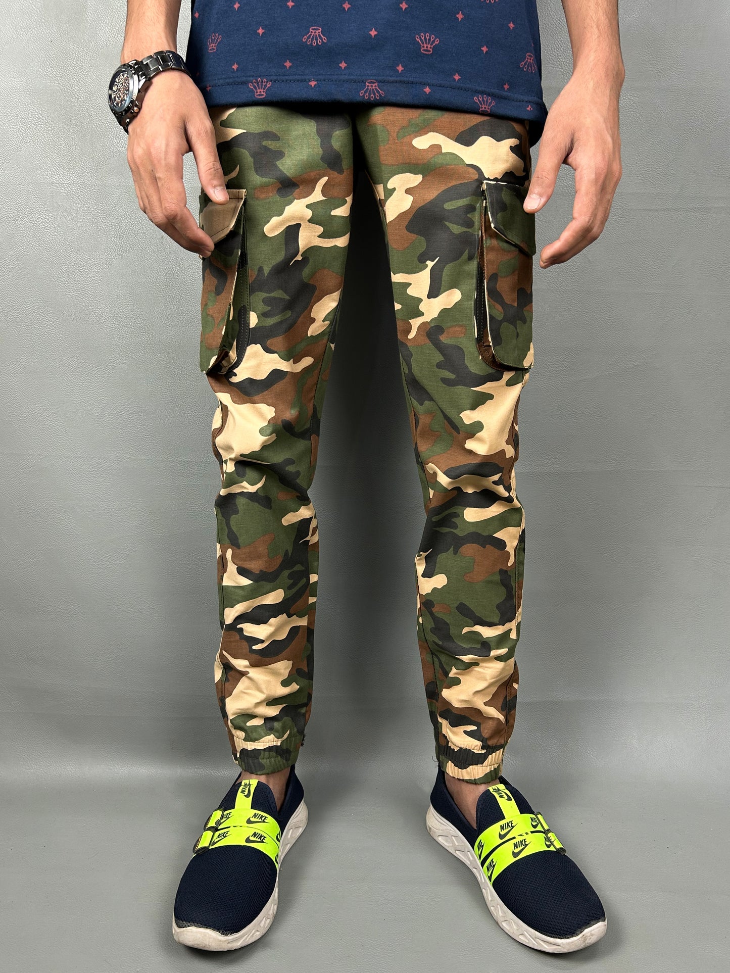 Light Green Cargo Trouser For Men MT167