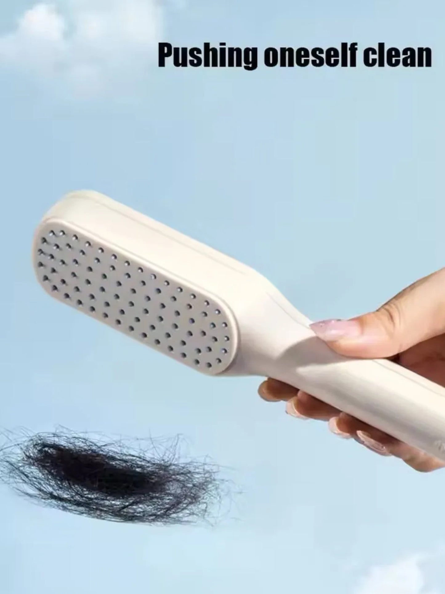 Multicolor Retractable Rotatable Comb Massage Anti-static Hair Comb C16