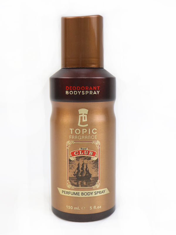Topic Fragrance Perfumed Body Spray Royal Club - (150 ML)