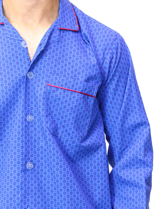 Men's 100% Cotton Printed Night Suit Design 01 DB