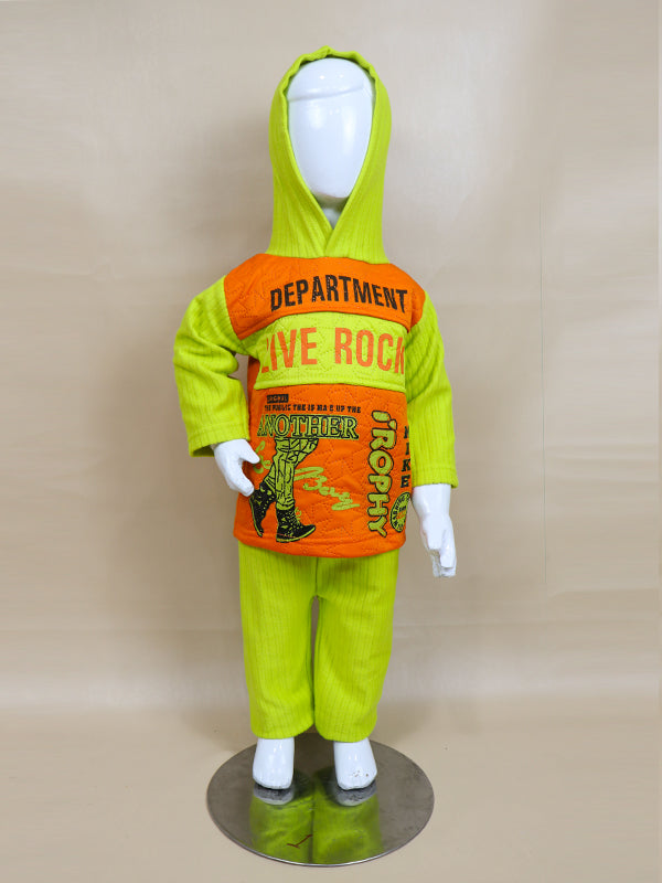 BS14 SF Hooded Kids Suit 1Yr - 4Yr LR Dark Orange
