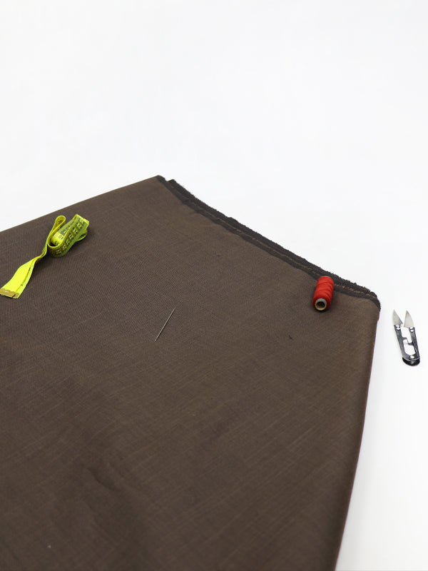 Men's Suiting Fabric For Pant and Coat Dark Brown