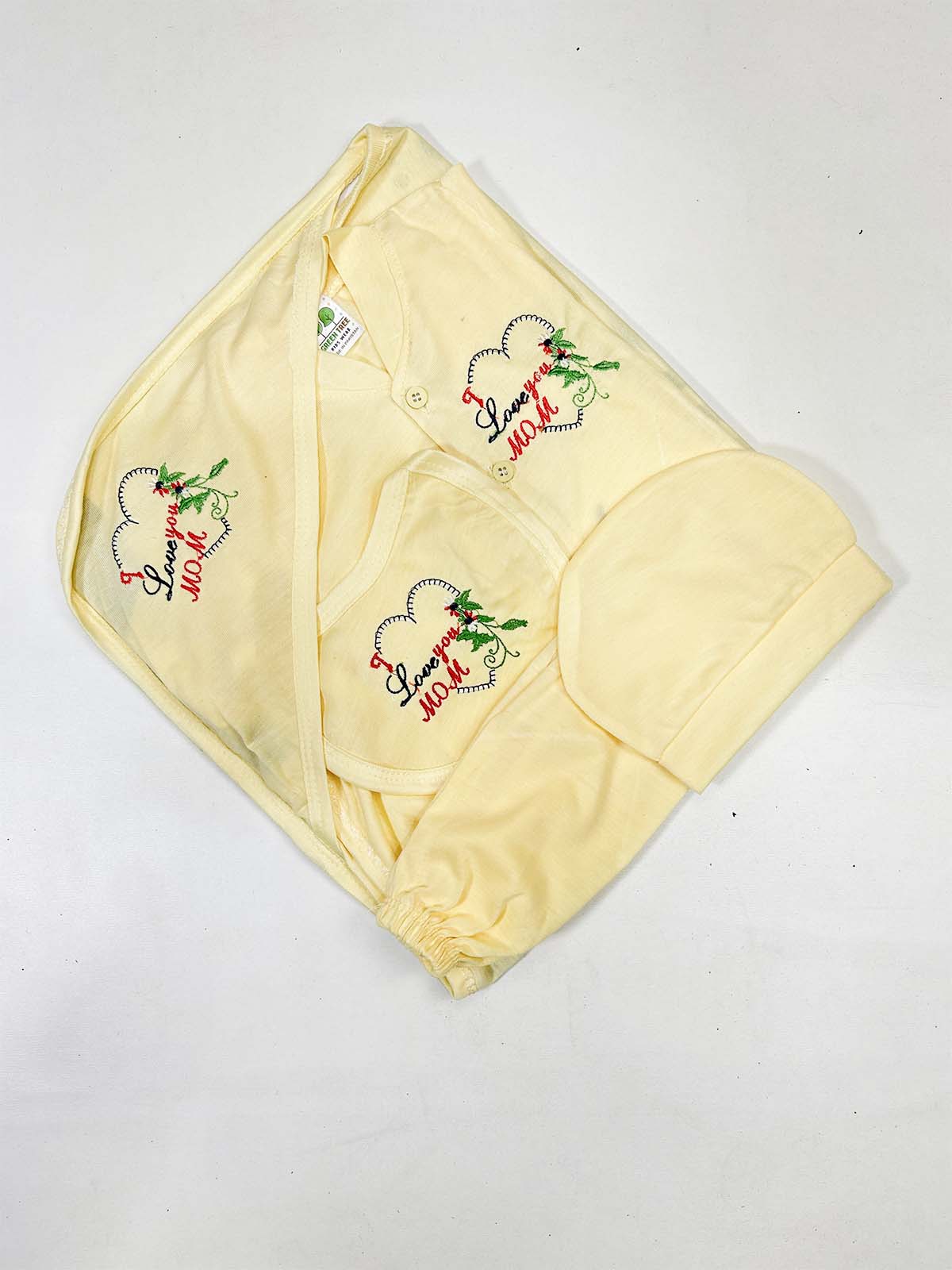 0Mth - 3Mth Yellow 5Pcs Gift Set For Newborn HG NBGS259