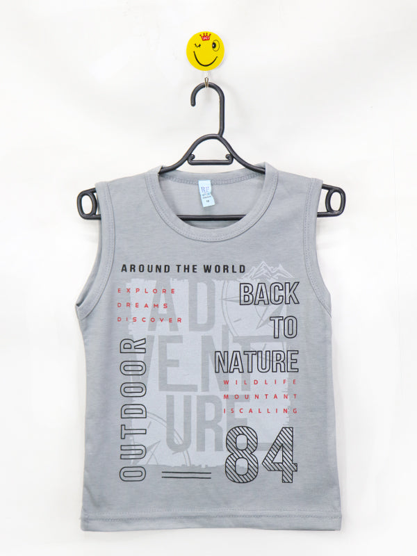 AT Boys T-Shirt 2 Yrs - 8 Yrs 84 Outdoor lavender grey