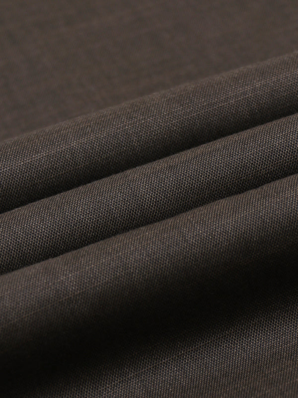 Men's Suiting Fabric For Pant and Coat Dark Brown