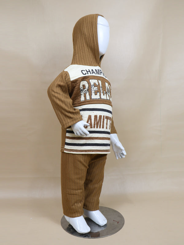 BS14 SF Hooded Kids Suit 1Yr - 4Yr CHMP Brown