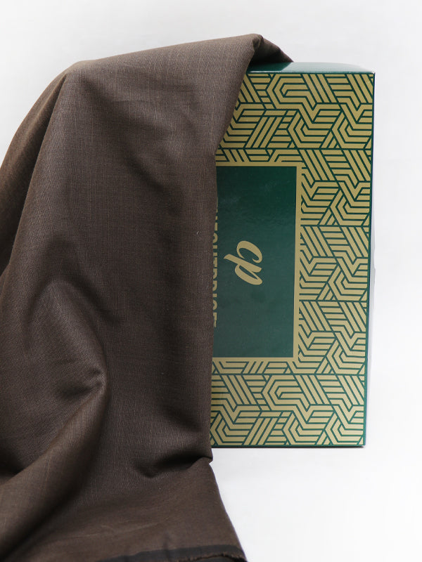 Men's Suiting Fabric For Pant and Coat Dark Brown