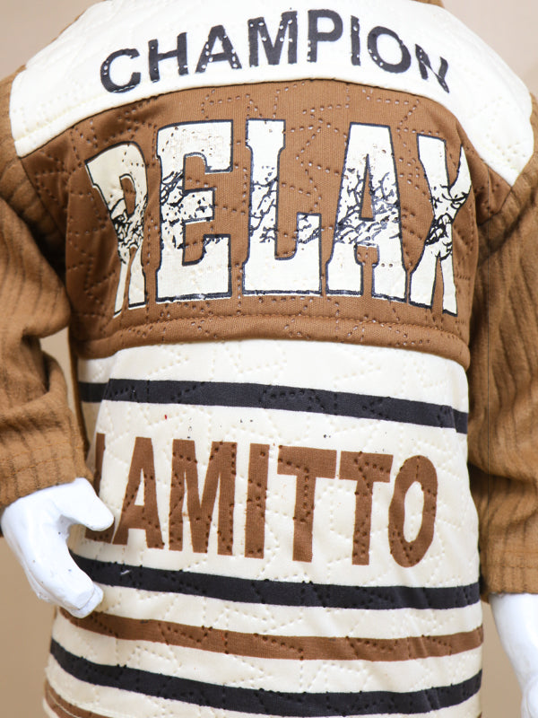 BS14 SF Hooded Kids Suit 1Yr - 4Yr CHMP Brown