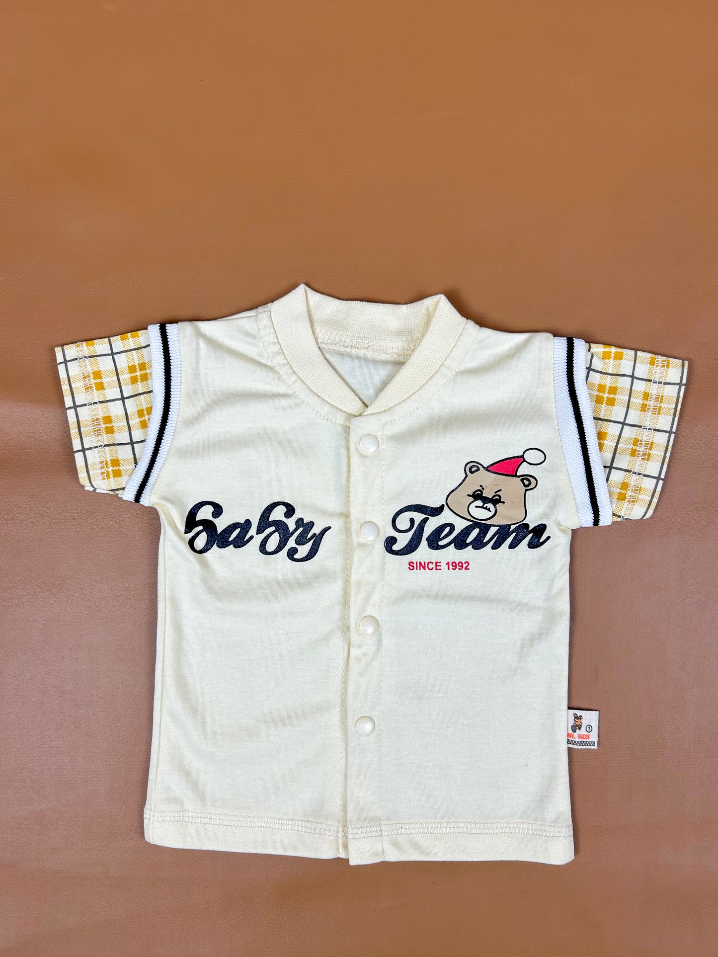 3Mth - 9Mth Team Light Yellow Baba Suit For Newborns FG NBS314
