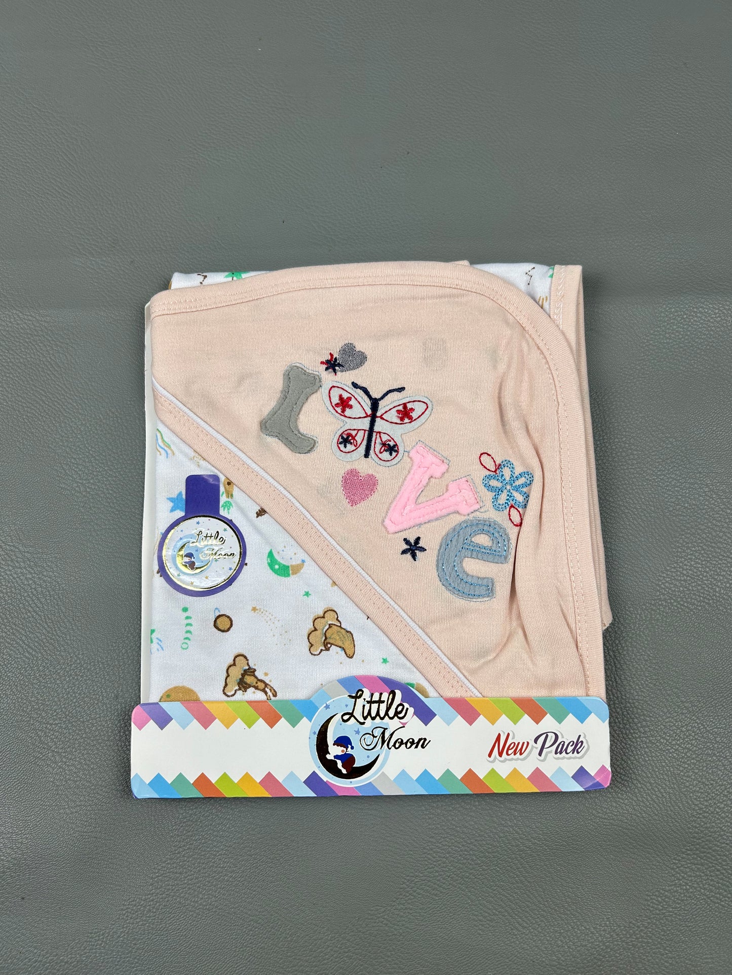 Light Peach Love Wrapping Sheet For Newborn NWS23