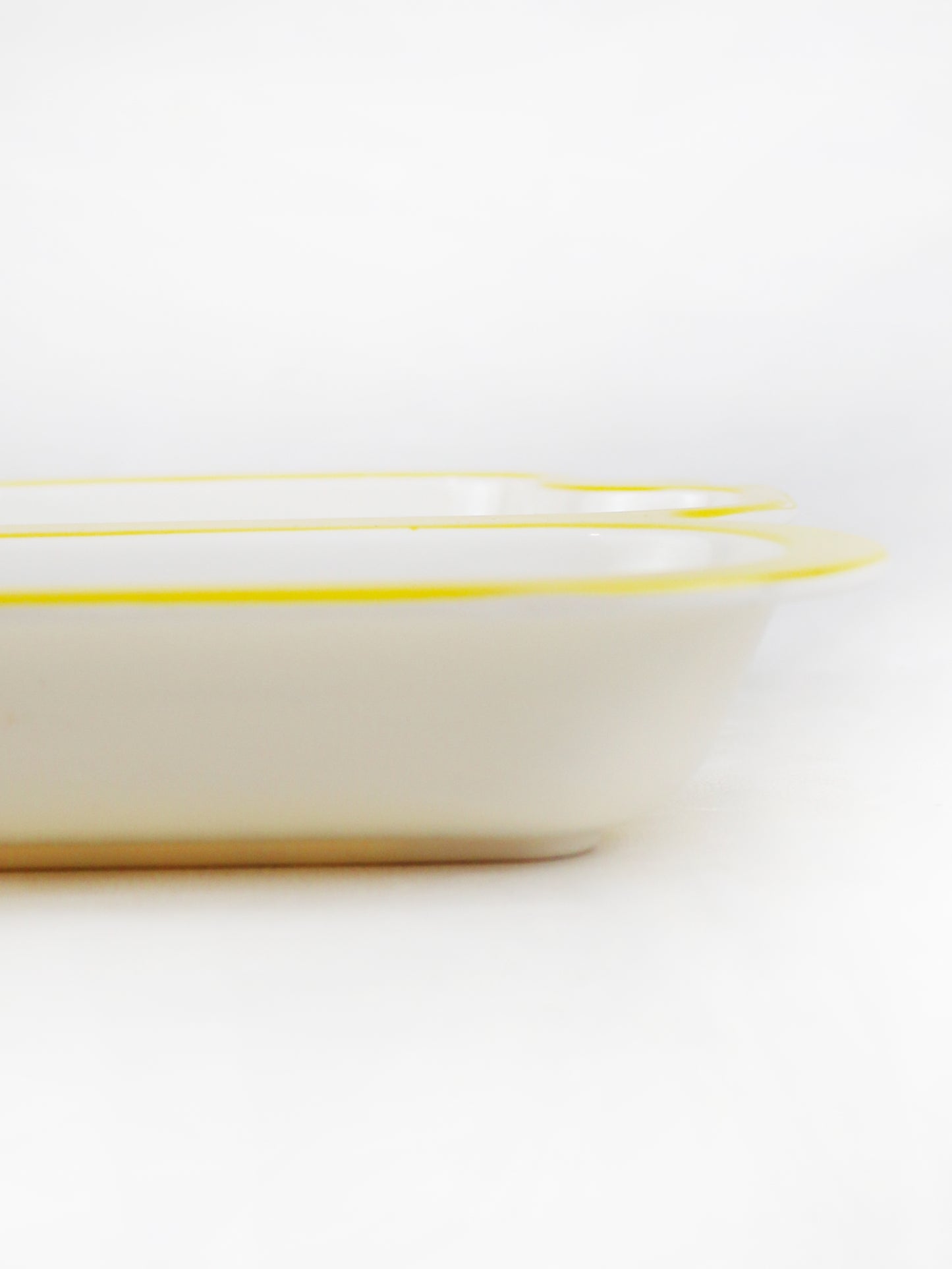 Crane Shaped 3-Compartment Melamine Tray Yellow