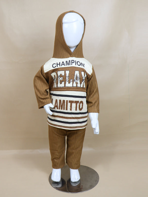 BS14 SF Hooded Kids Suit 1Yr - 4Yr CHMP Brown