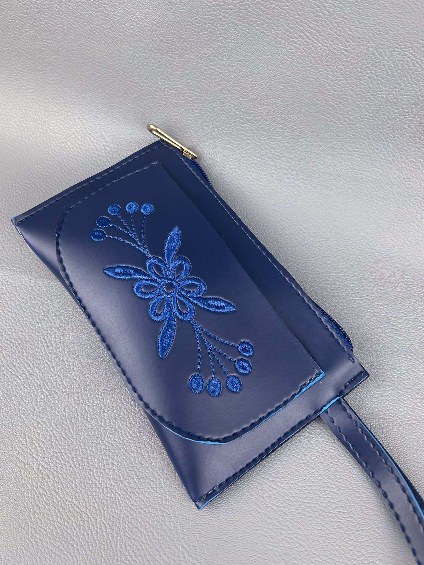 Dark Blue Hand Pouch For Women's WHB76