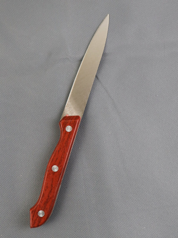 Stainless Steel Kitchen Knife - Brown
