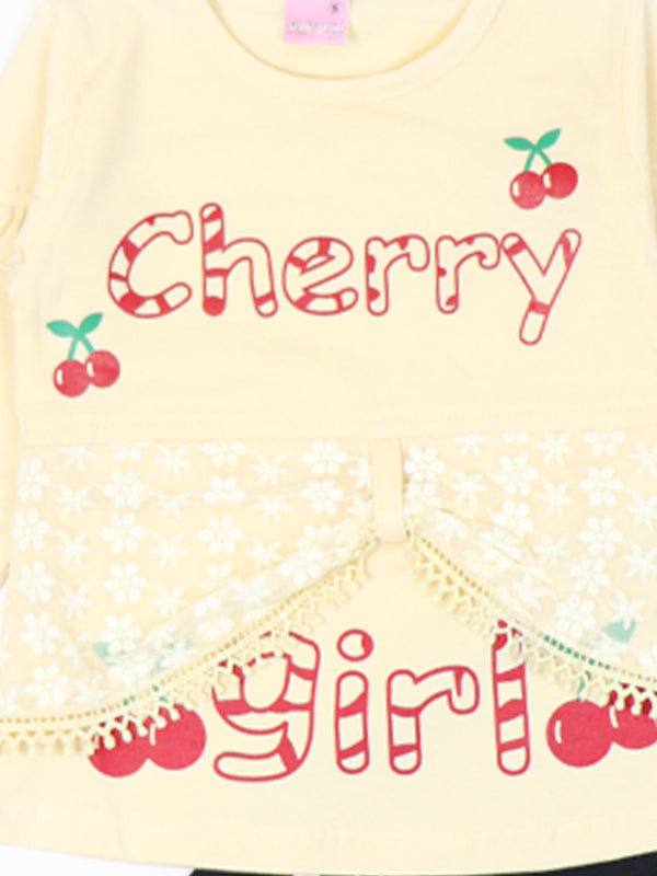 BG Girls Suit 1Yr - 4Yrs Cherry Light Yellow 515