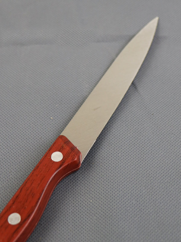 Stainless Steel Kitchen Knife - Brown