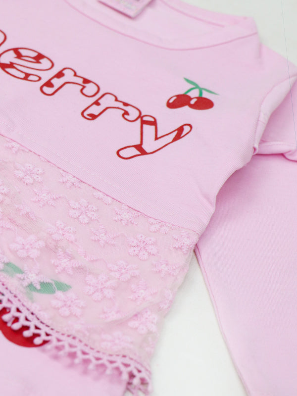 BG Girls Suit 1Yr - 4Yrs Cherry Light Pink 515