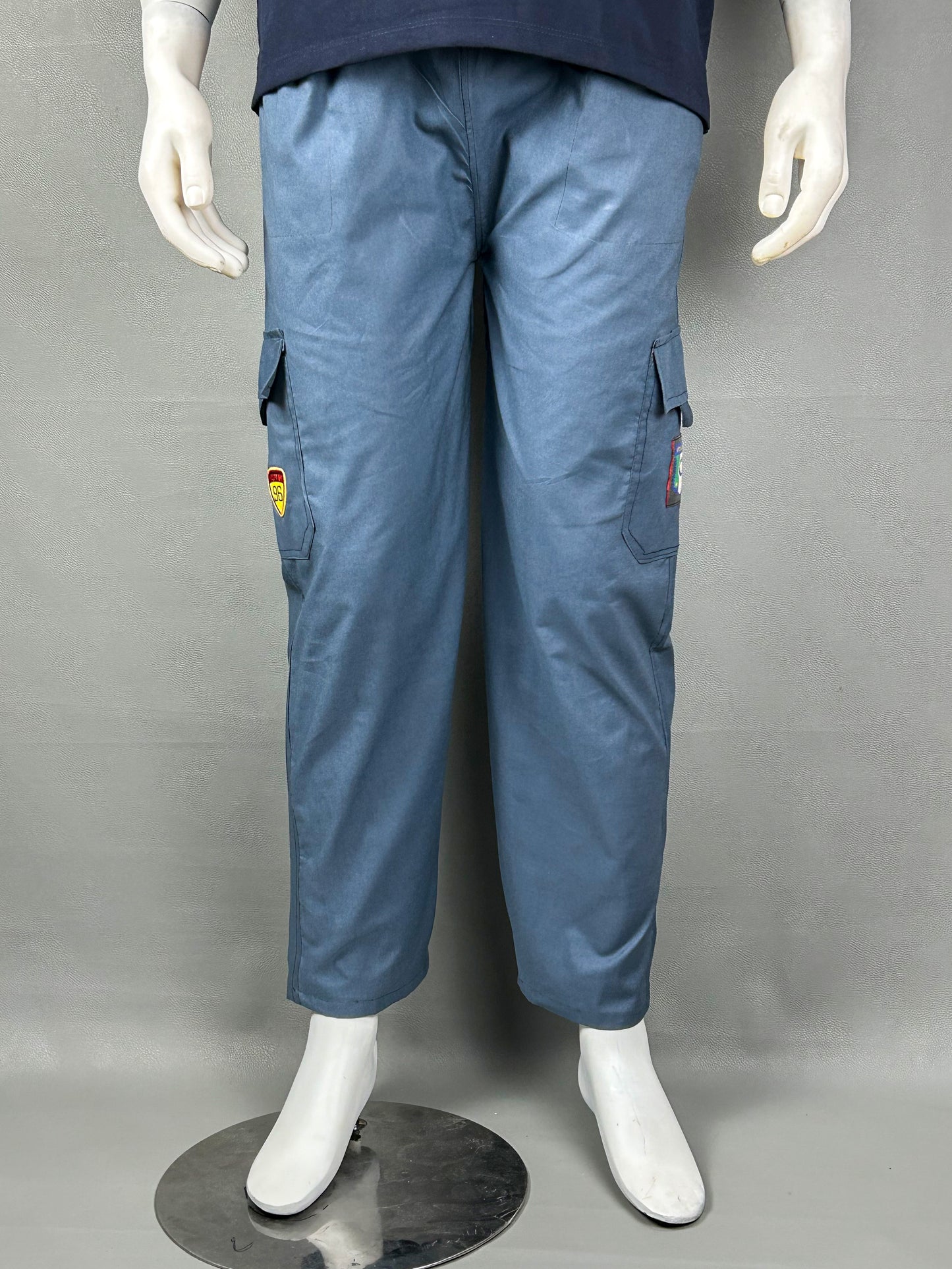 Blue Cotton Trouser For Men HG MT156