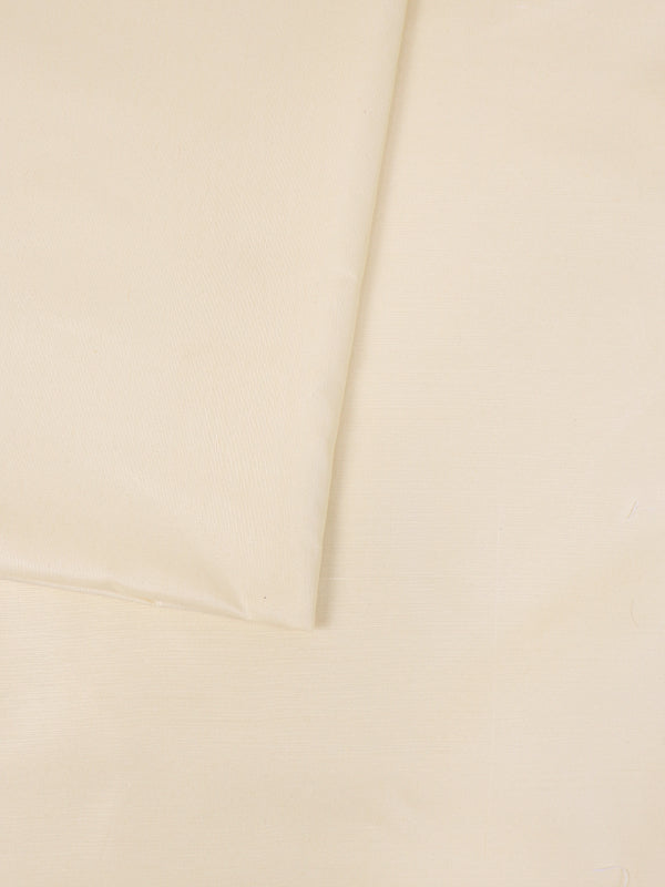 Men's Unstitched Kameez Shalwar Fabric Plain Cream MUF90
