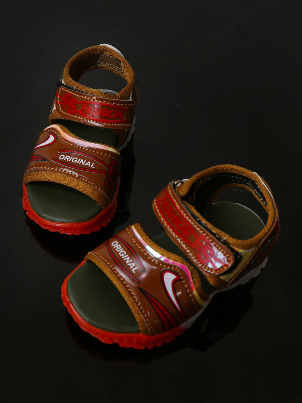 BSD40 Boys Sandal 1Yrs 8Yrs FS Brown The Cut Price