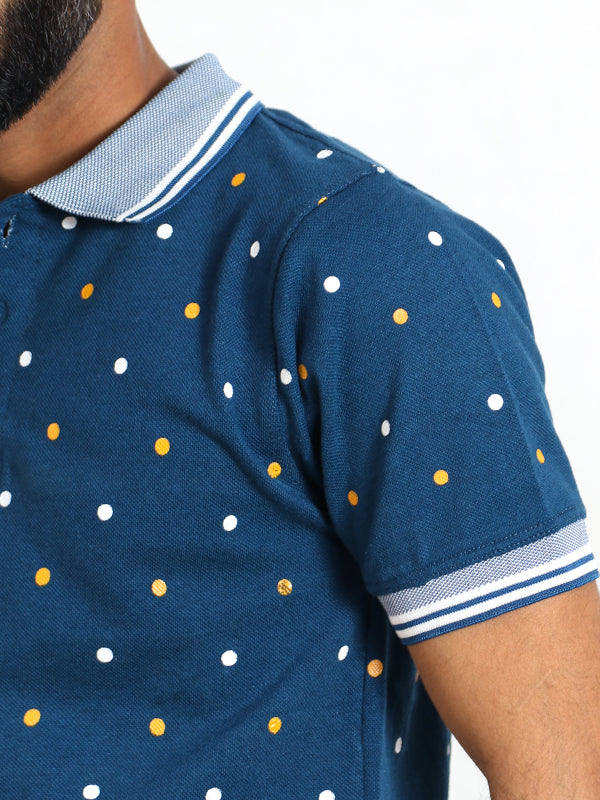 HG Men's Polo T-Shirt Sea Blue 08