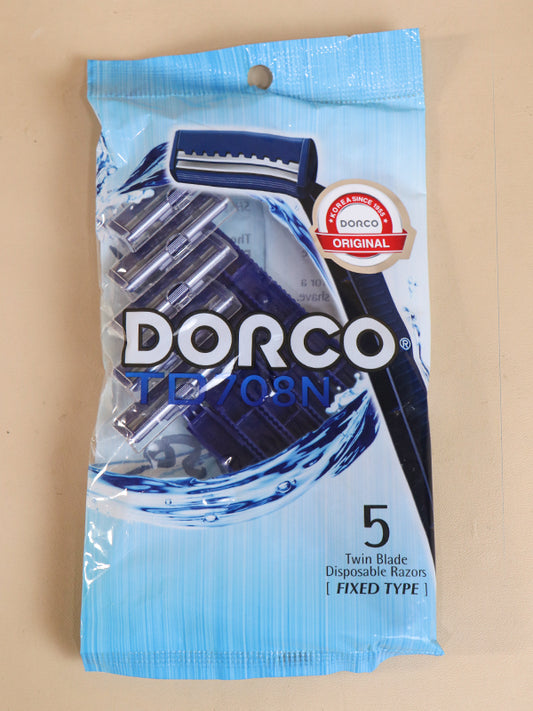Pack Of 5 Dorco Twin Blade Razor Disposable