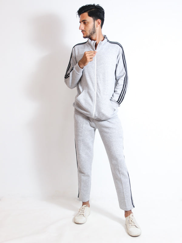 Men's 3-Stripes Track Suit Smoke White