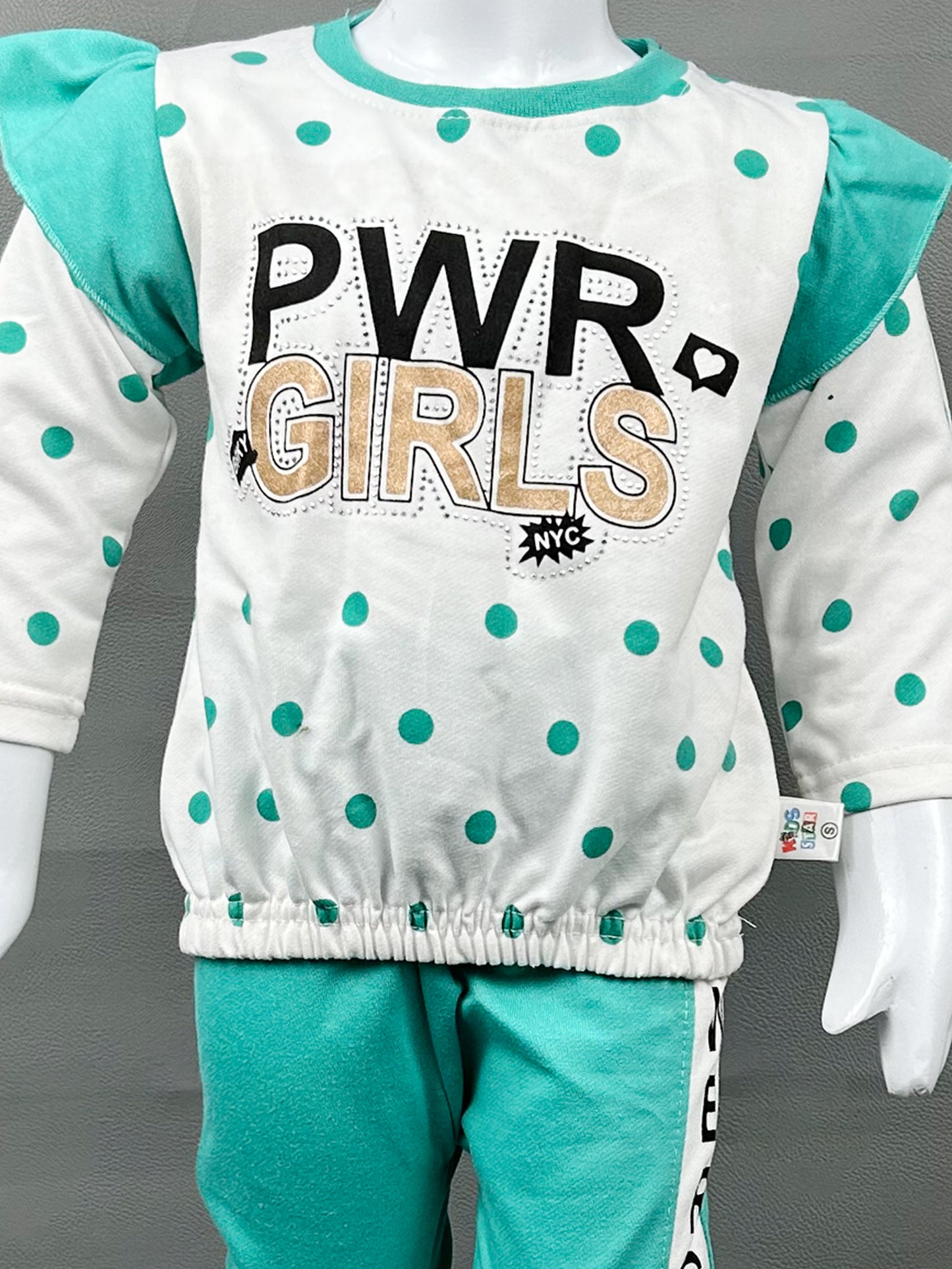 1Yr - 4Yrs PWR Turquoise Suit For Girls SK GS109
