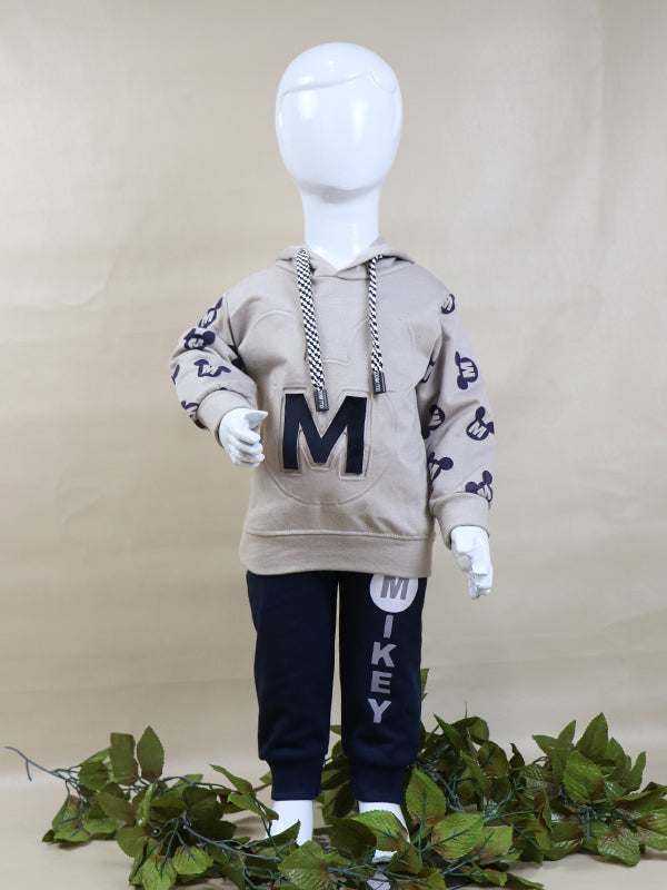 BS12 SK Hooded Kids Suit 1Yr - 4Yrs M Grey