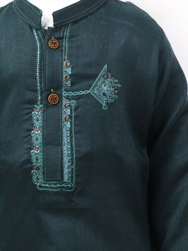 BKS25 IQ Boys Shalwar Kameez Suit 2Yrs - 14Yrs Sea Green