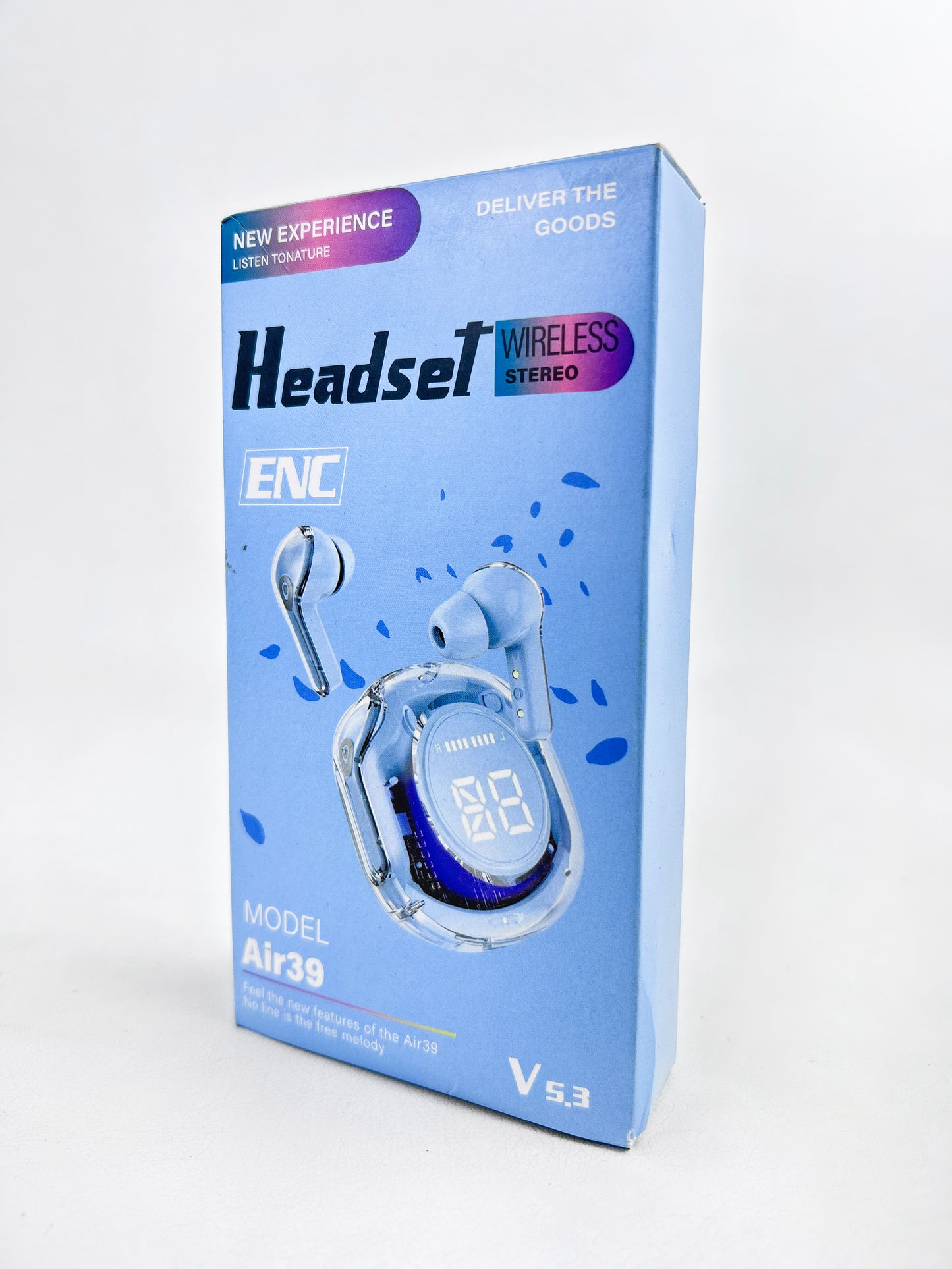 Blue Air 39 Transparent Wireless Stereo Earbuds MA27