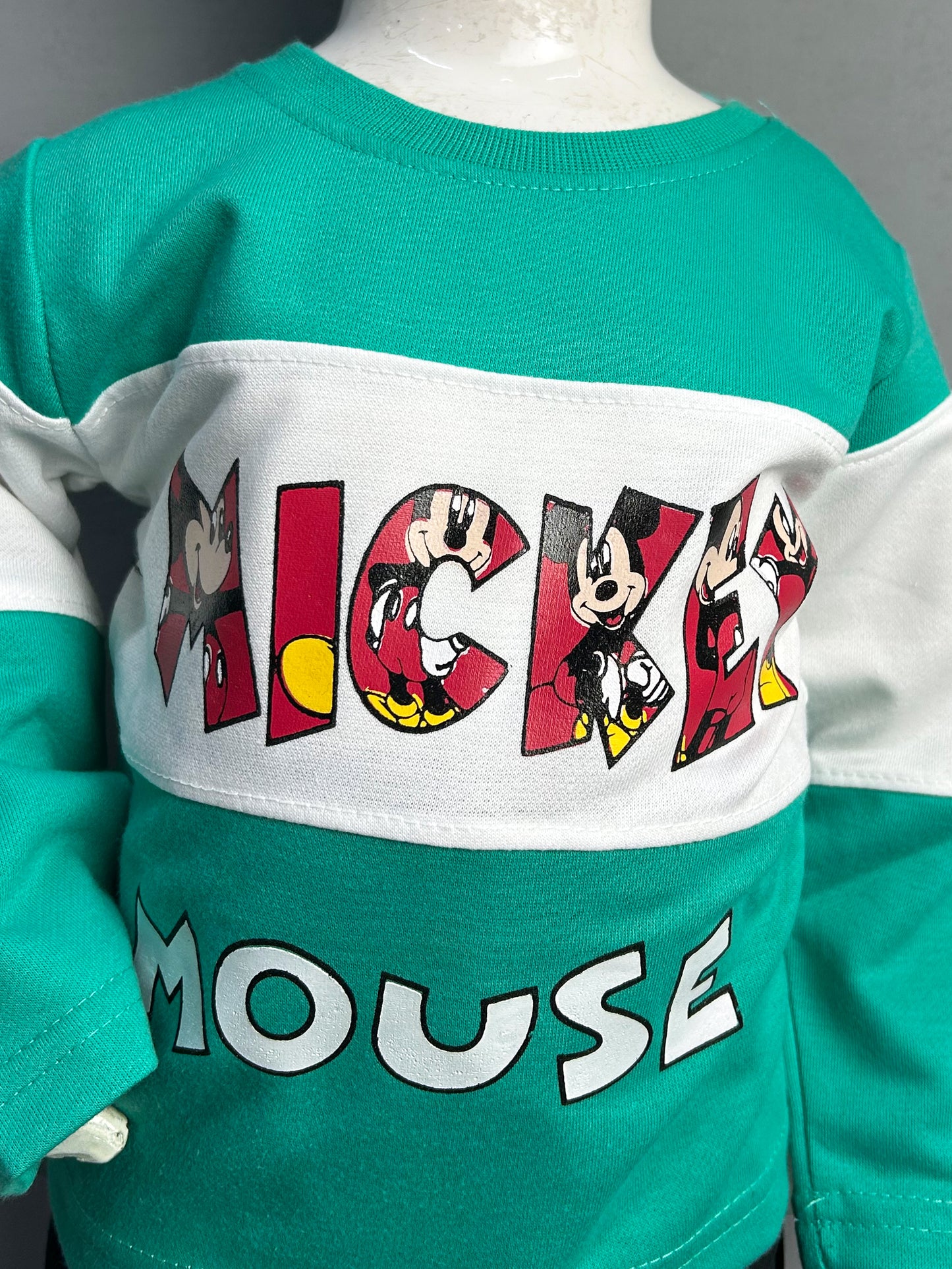 1Yr - 4Yrs Mickey Turquoise Suit For Kids SK BS121