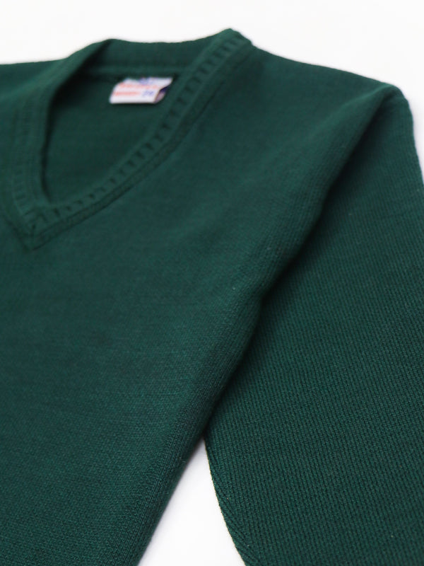 3Yrs - 8Yrs Dark Green Full Sleeve Sweater For Kids KSW12