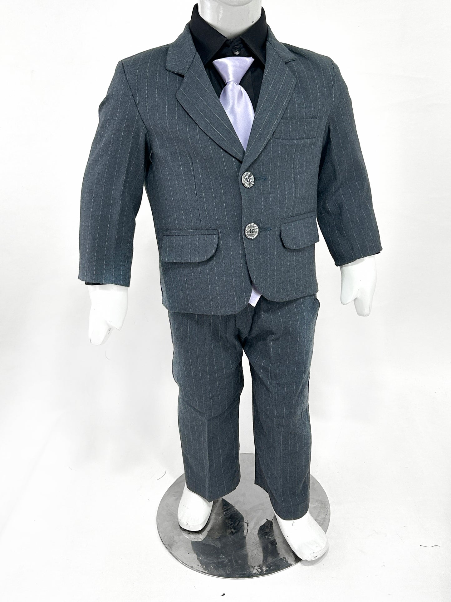 1Yr - 15Yrs 2PCS Coat Pant Suit for Boys Grey BCP31
