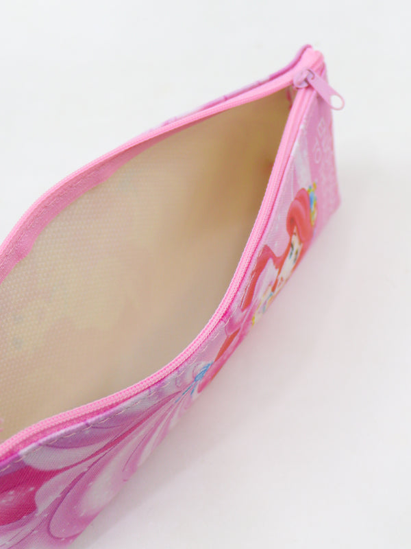 PB02 Zipper Pencil School Pouch For Kids Disney Princess Pink