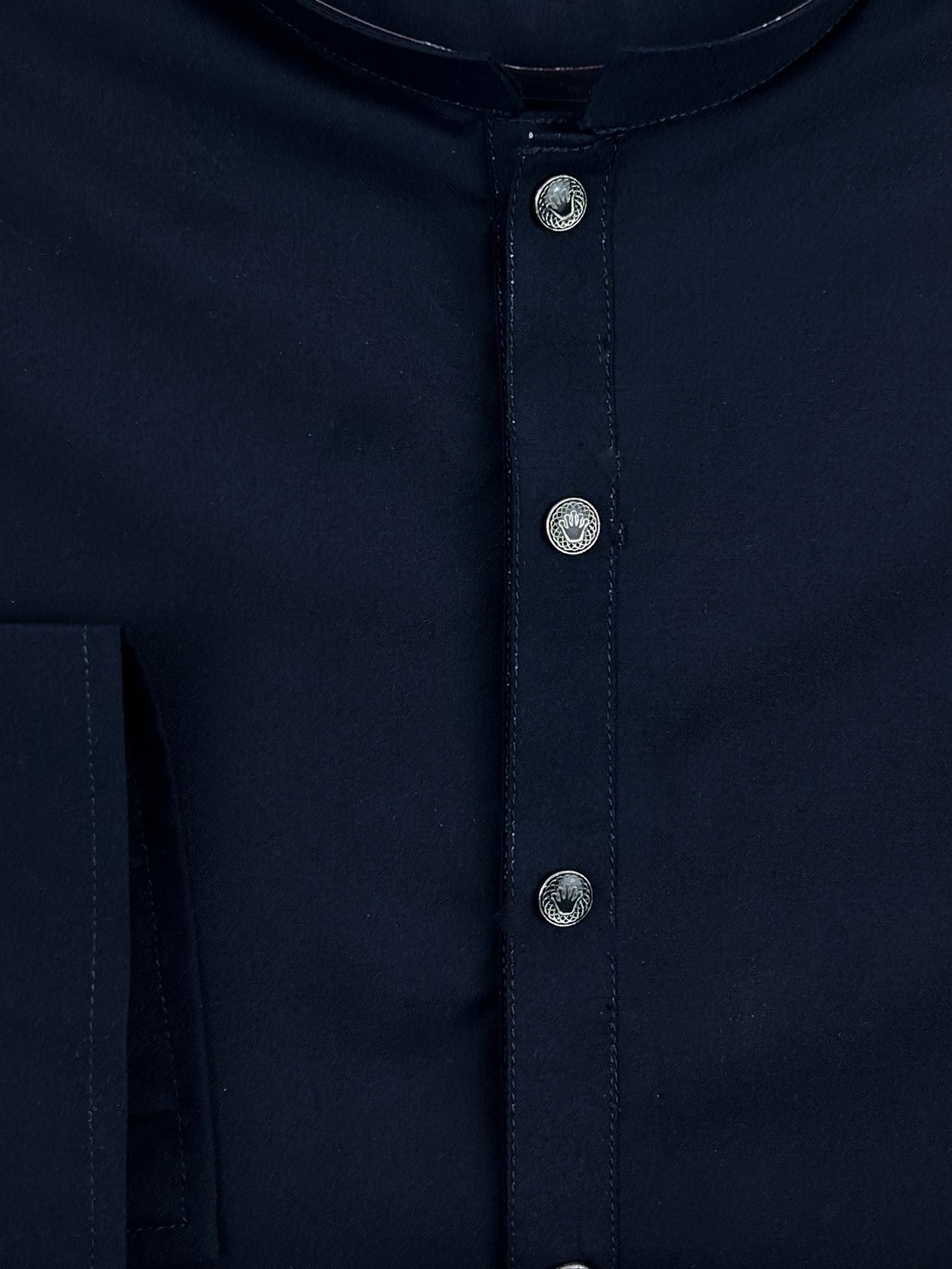 T.846 Dark Navy Blue Stitched Kurta Pajama Suit For Men 8 MSK96
