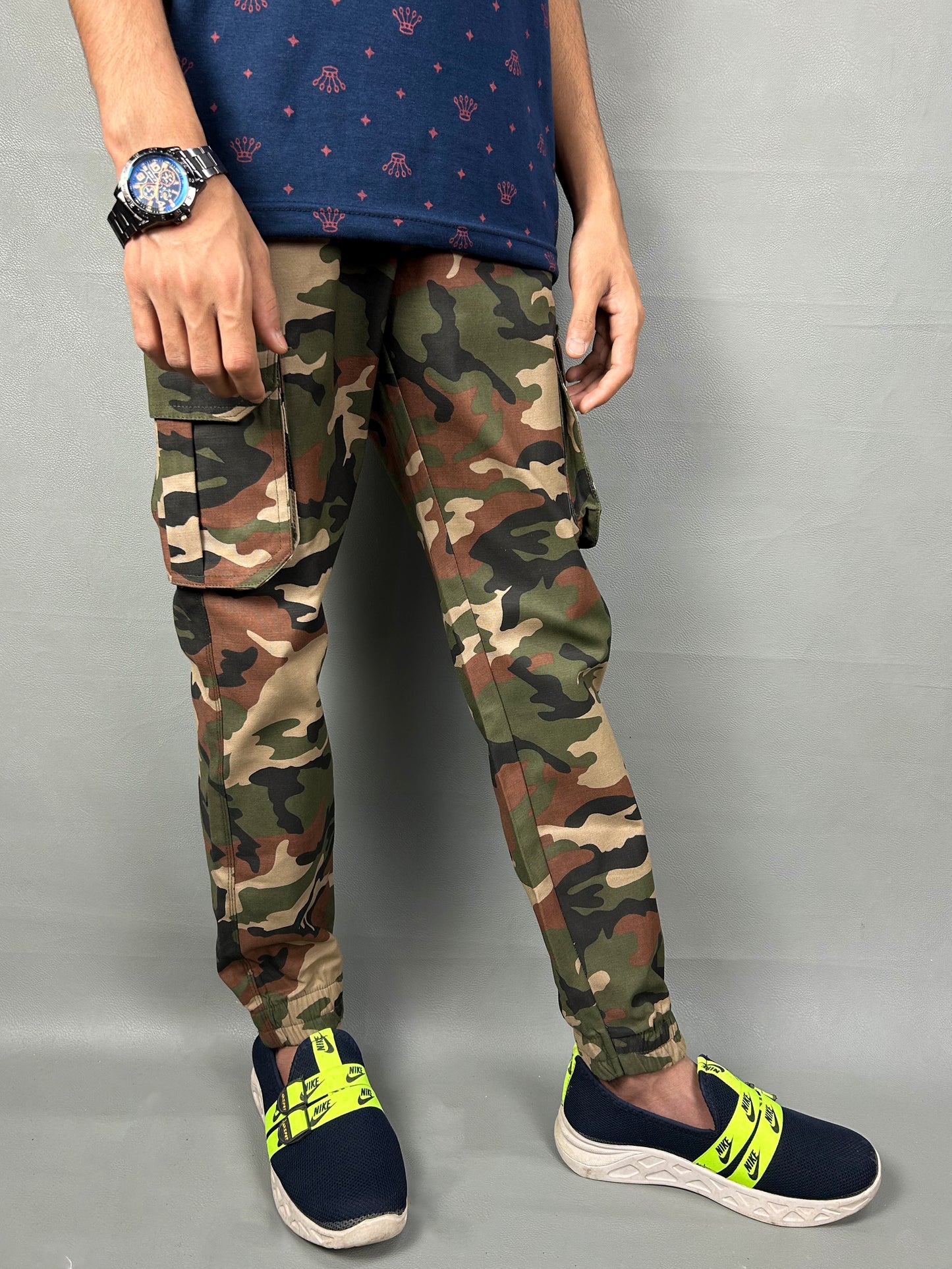Army Green Cargo Trouser For Men MT169