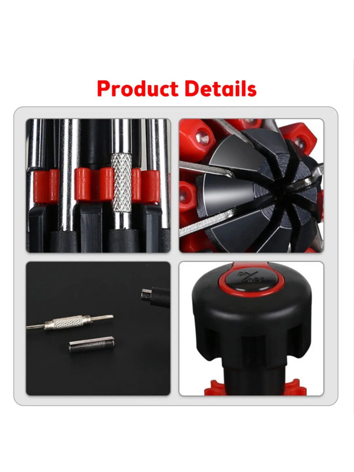 8 in 1 Multi-Function Screwdriver Kit with LED Portable Torch HT17