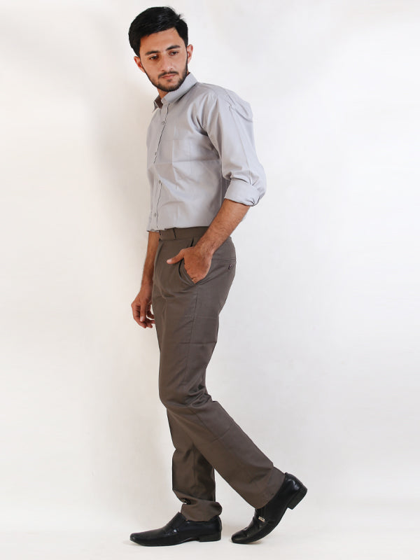 MFP15 Men's Formal Dress Pant Brown Shade