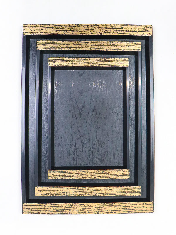 Plastic Rectangle Shape Serving Tray 3 Sizes Set