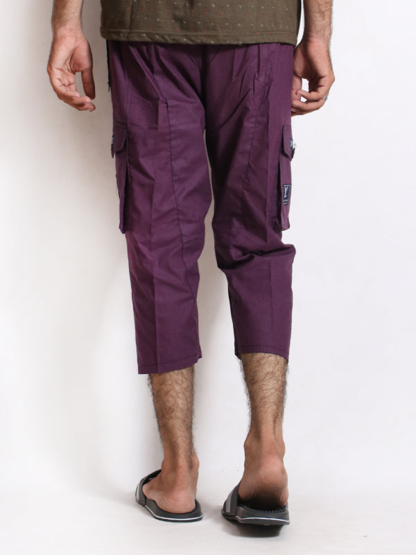 MS26 Men's Cargo 3-QTR Short Dark Purple