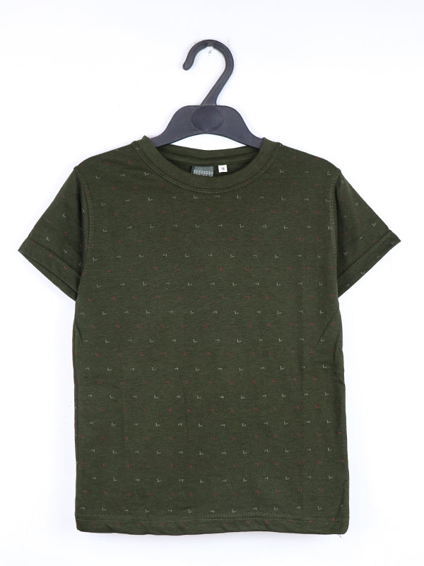 BTS03 MM Boys T-Shirt 3.5Yrs - 8Yrs Dark Green