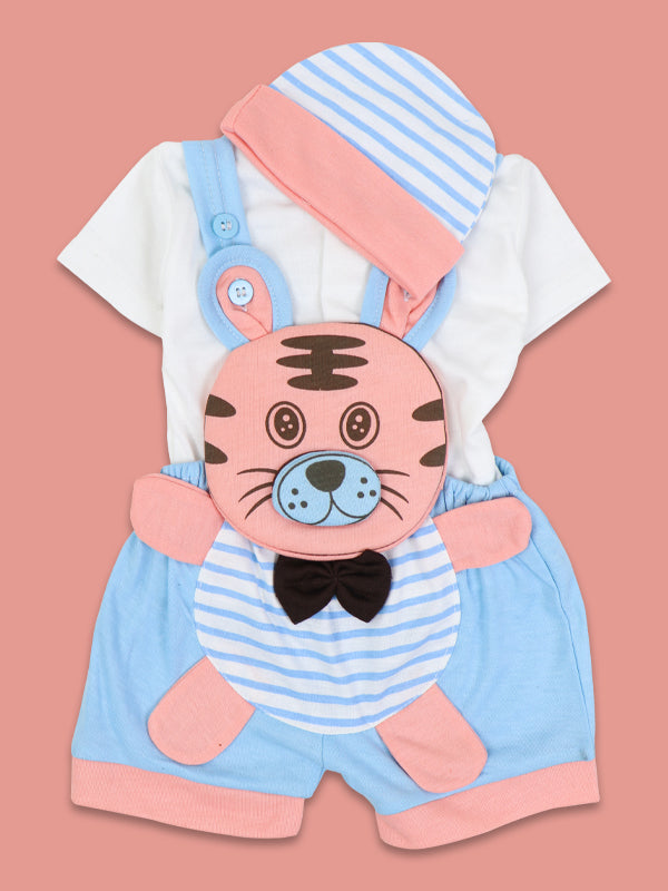 NBR13 HG Newborn Romper Cat Blue
