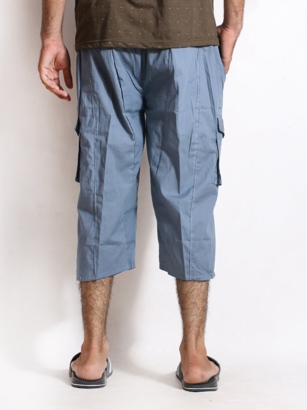 MS27 Men's Cargo 3-QTR Short Blue